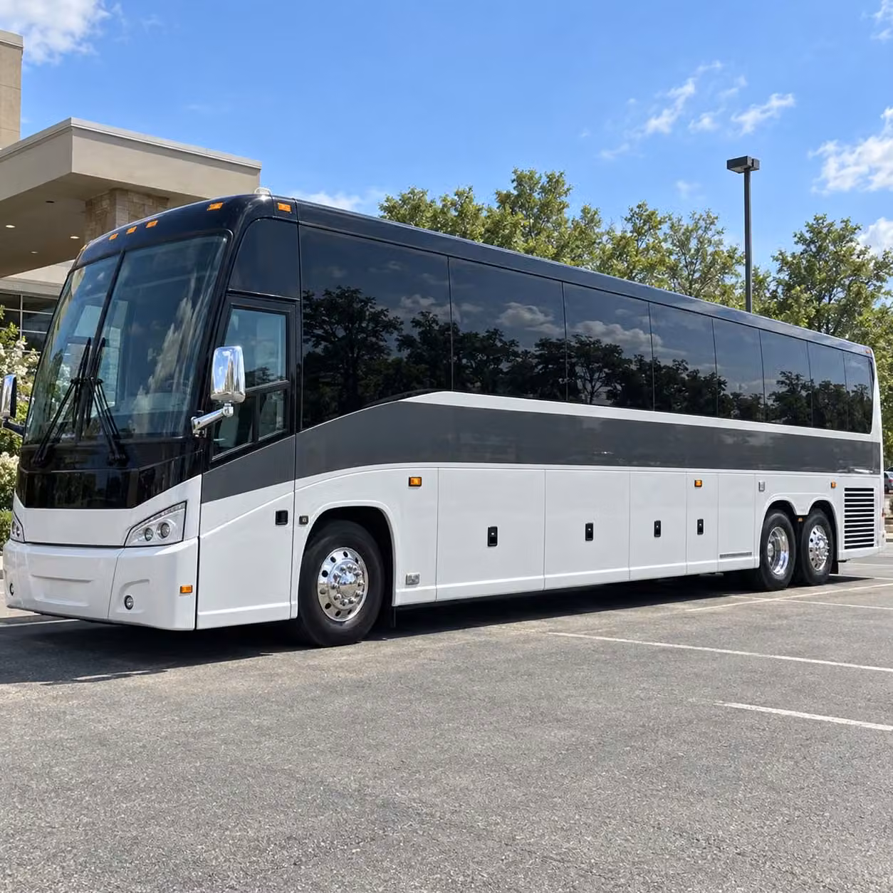 charter buses for large columbus prom groups heading out together