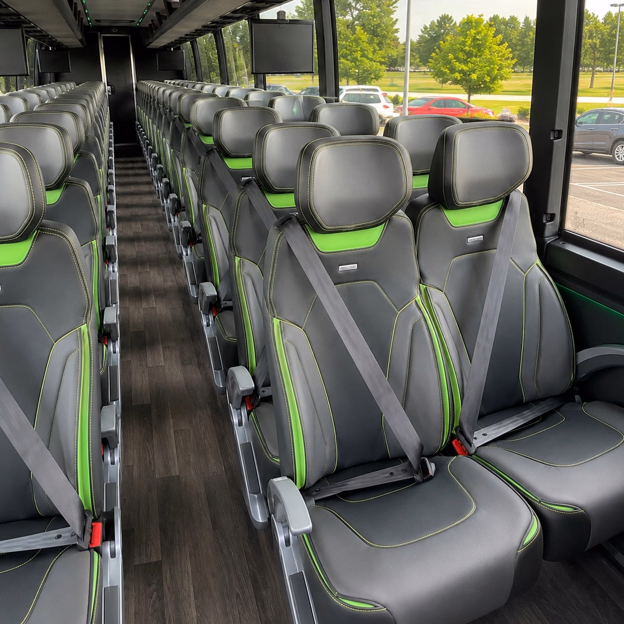 columbus charter bus interior