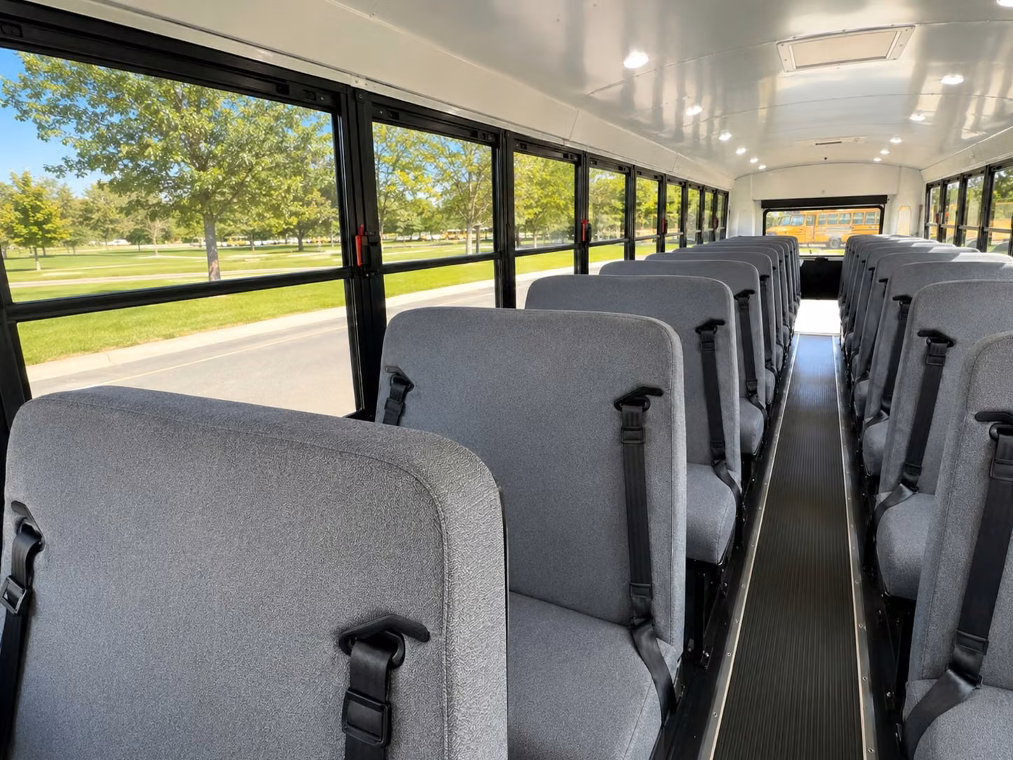 school bus interior